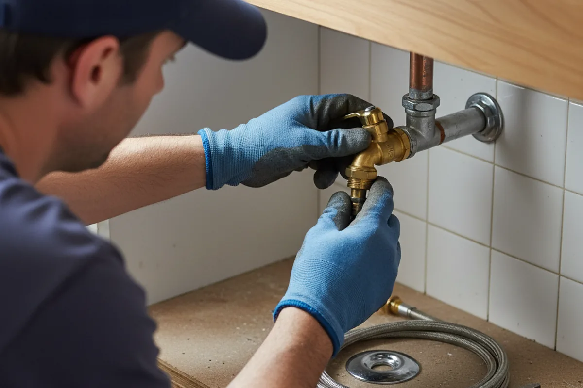 Shutoff valve and fitting work during Emergency Plumbing in Bishopville